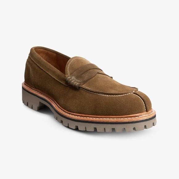 Allen Edmonds Other - NEW Allen Edmonds Freeport Weatherproof Lug Penny Loafers Caper Suede Men's 9D